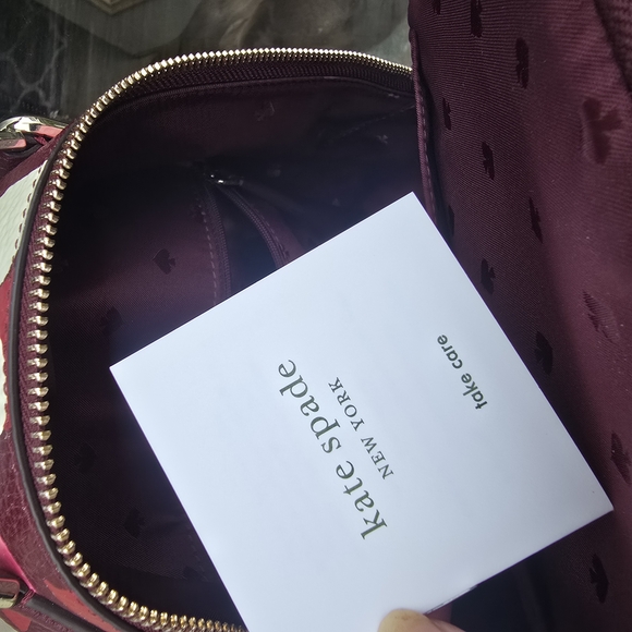Kate Spade Jackson Forest Pink and White Floral Backpack main image 7